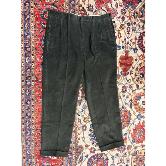 Brooks Brothers Elliott Corduroy Pants Forest Green W38 L34